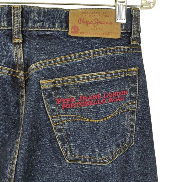 Vintage Pepe Jeans Women’s 28 London Portobello Road USA High Rise Straight Leg - Picture 5 of 12